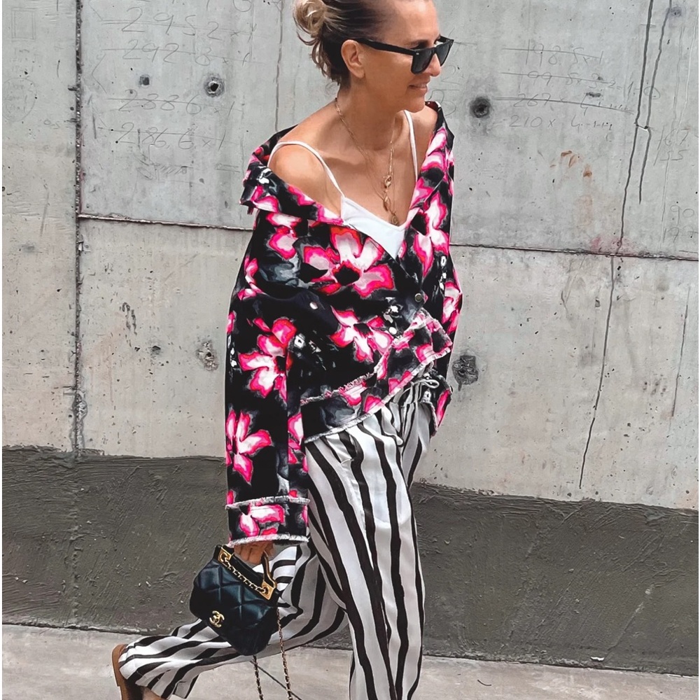 andAndrea LA Jacket in Flower Bomb, L-XL
